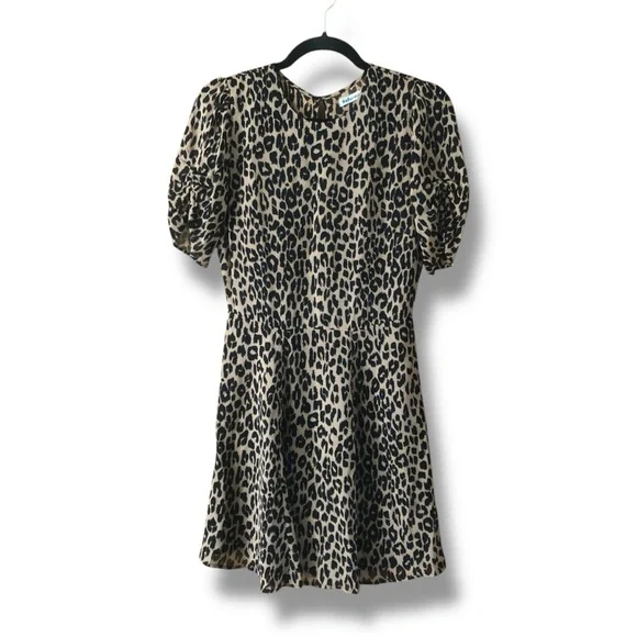 Reformation Gracie Leopard Print Short Mini Dress Size 6